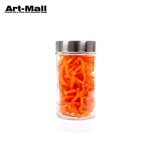 Promotional 500Ml 1000Ml 1300Ml 1800Ml Clear Round Glass Jar With Lid