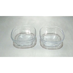 Wholesale mixing square glass bowl pyrex glass bowl glass for salad lunch food cake dessert