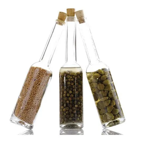 China manufacturer 250ml  transparent glass squeeze juice bottle