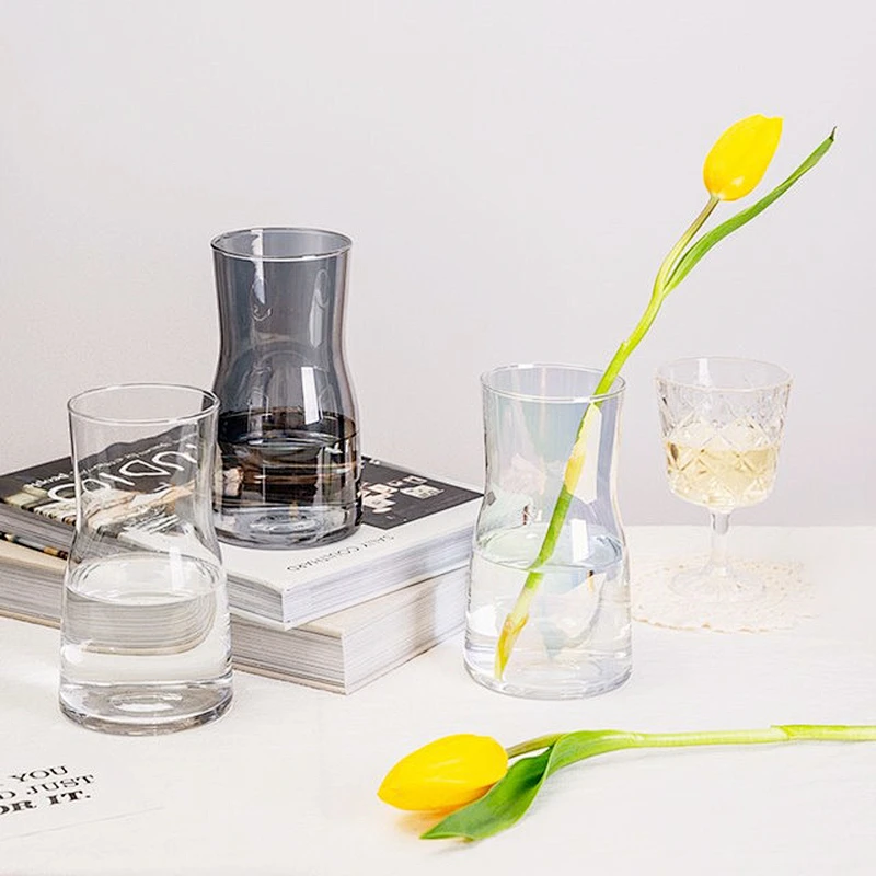 Home Decorative Glass Vase Shape Vase  Glass  for flower vase