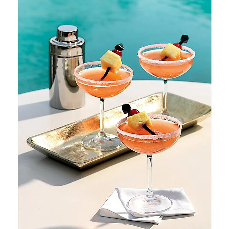 Manufacturers Wholesale 7oz Wide Mouth Wine Glass Goblet Banquet Wedding Champagne Glass Tower Goblet cocktail cup