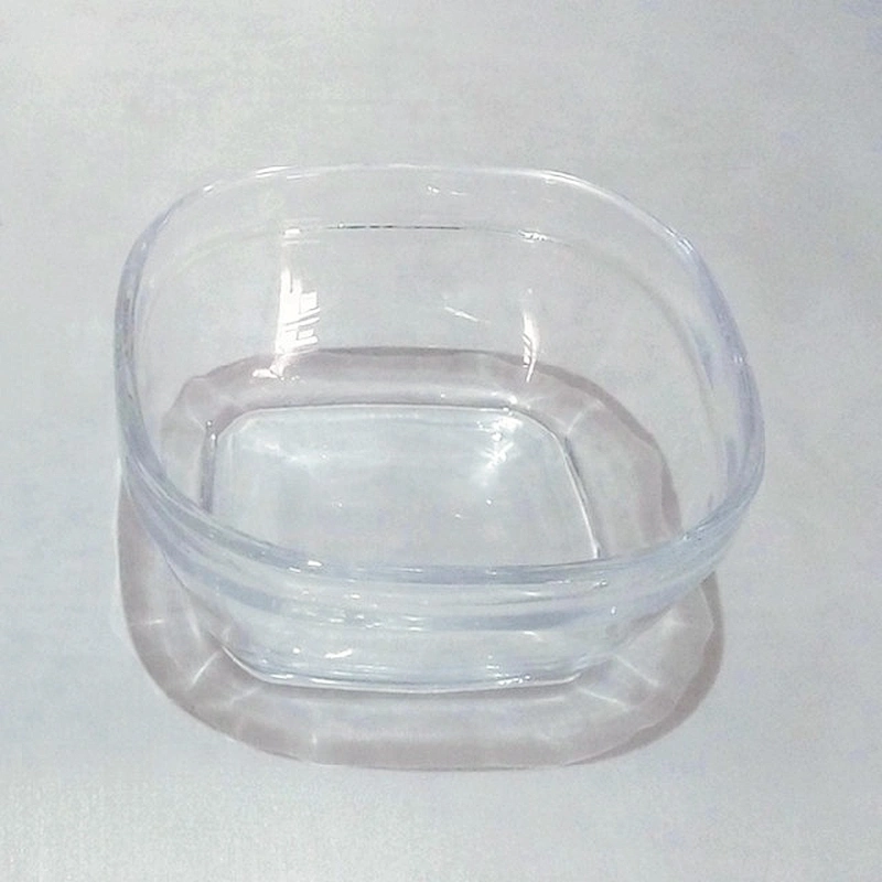 Wholesale mixing square glass bowl pyrex glass bowl glass for salad lunch food cake dessert