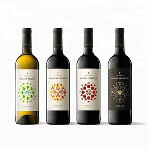 High Quality Fast Delivery Red Glass Wine Bottle 750ml
