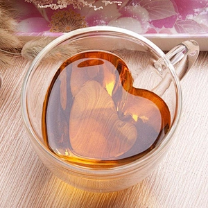 Excellent quality low price mini transparent heart shaped glass jar from china