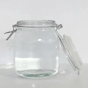 500ml 750ml 1000ml 2000ml Wholesales Factory Price Glass Jar With Metal Clip/Glass Storage Jar Bottle With Flip Top Cap Jam Jar