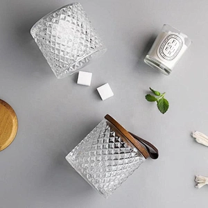China manufacturer customized wholesale glass jar with wood lid