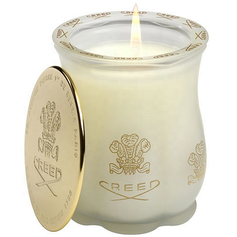High quality homemade wholesale black frosted glass candle jar