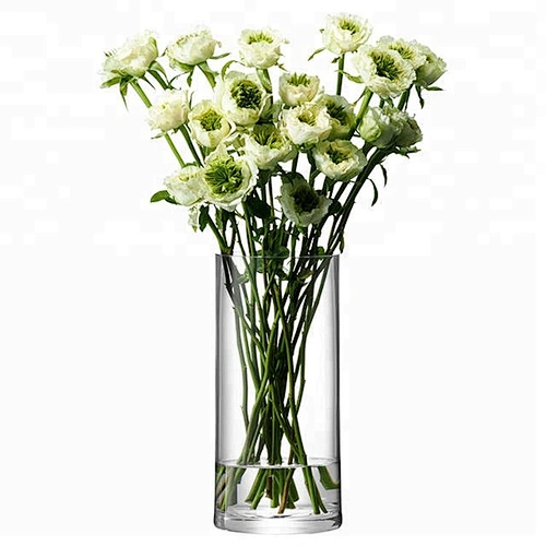 Florero de cristal transparente del OEM del fabricante de la profesión de China
