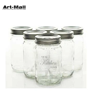 Cheap mug wide mouth jam glass mason jar with lid