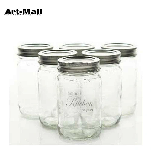 Cheap mug wide mouth jam glass mason jar with lid