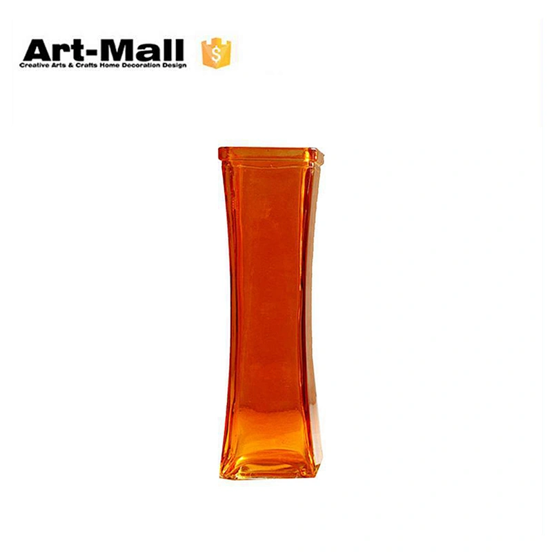 Excellent quality table crystal handblown colorful glass vase