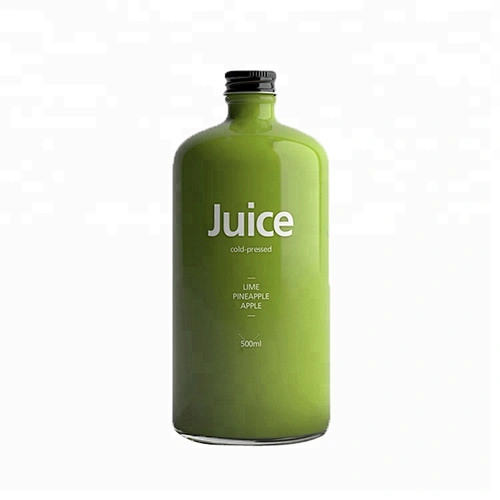 Botella de jugo de vidrio personalizada barata ecológica