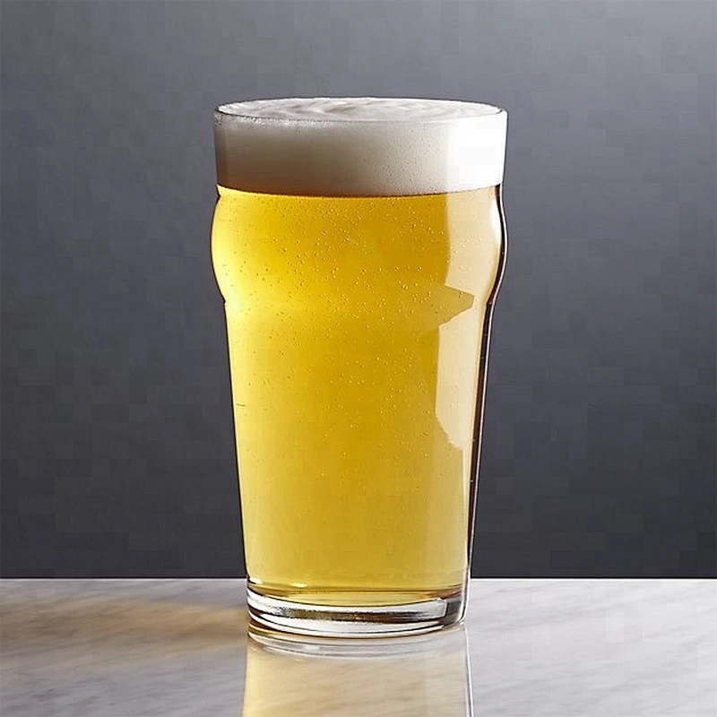 2022 New Design Wholesale Price 8*17cm Glass Beer Mug