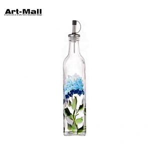 Hot stamping airtight glass olive oil essential bottle for kitchen
