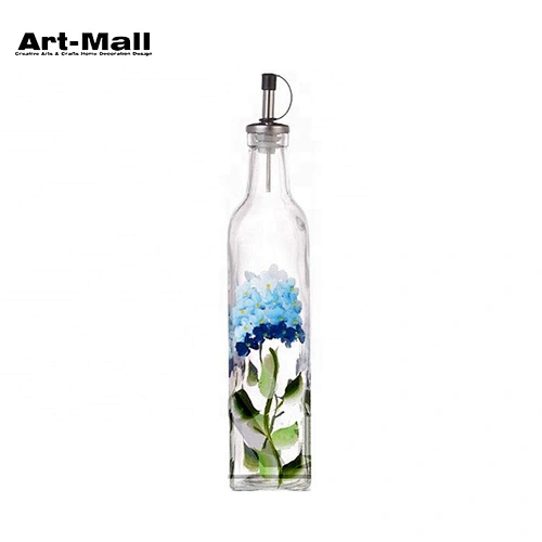 Hot stamping airtight glass olive oil essential bottle for kitchen