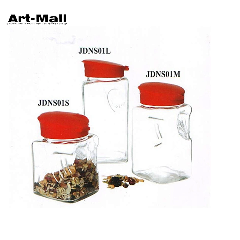 High quality recycled airtight plastic clip top glass jar