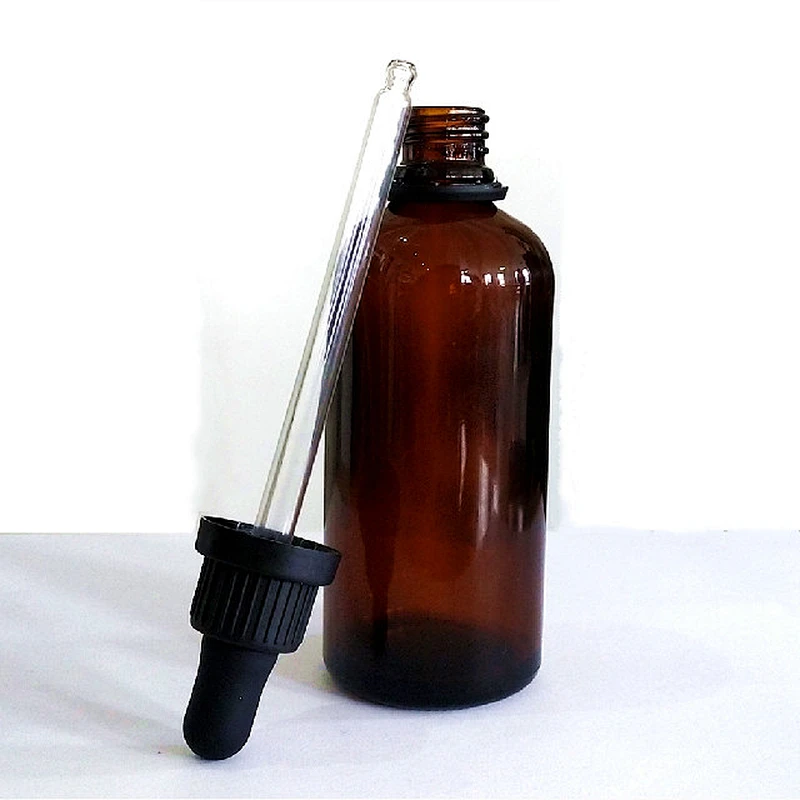 10ml 20ml 30ml High quality customized Empty Amber Glass Dropper Essential bottles amber bottle frosted bottle for essential oil