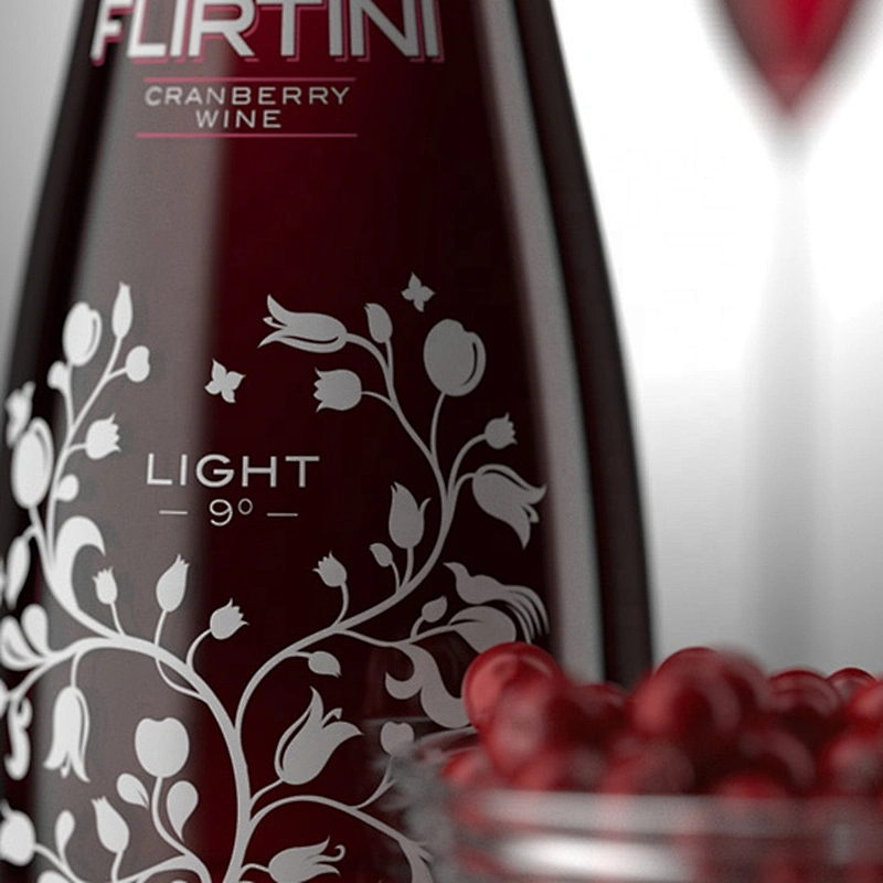High quality and cheap price elegant decorative glass wine bottle