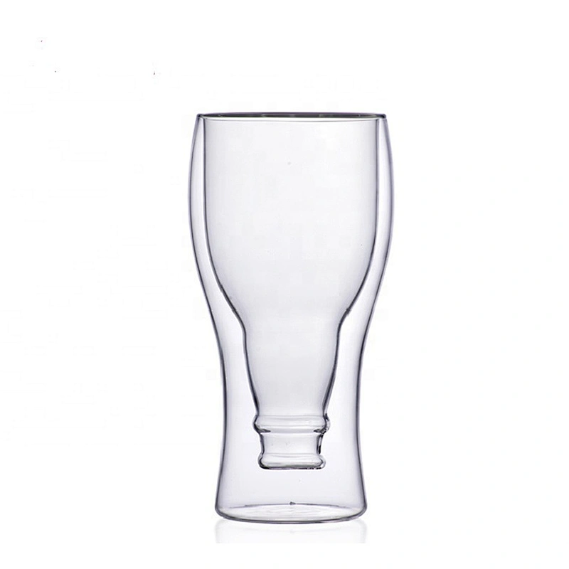 China manufacturer supply hot sale beer cup Individuality double wall beer glass jar