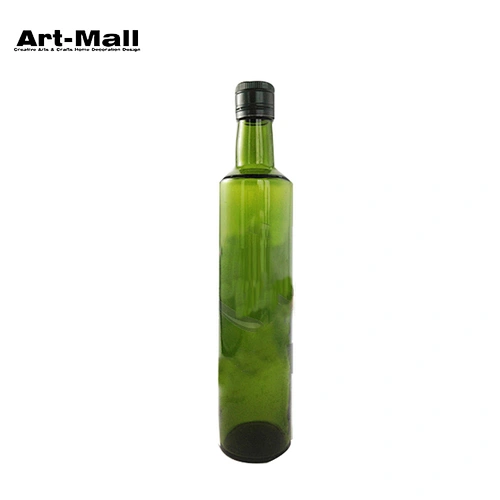 wholesale kitchen use glass dark green cooking vinegar oil bottle
