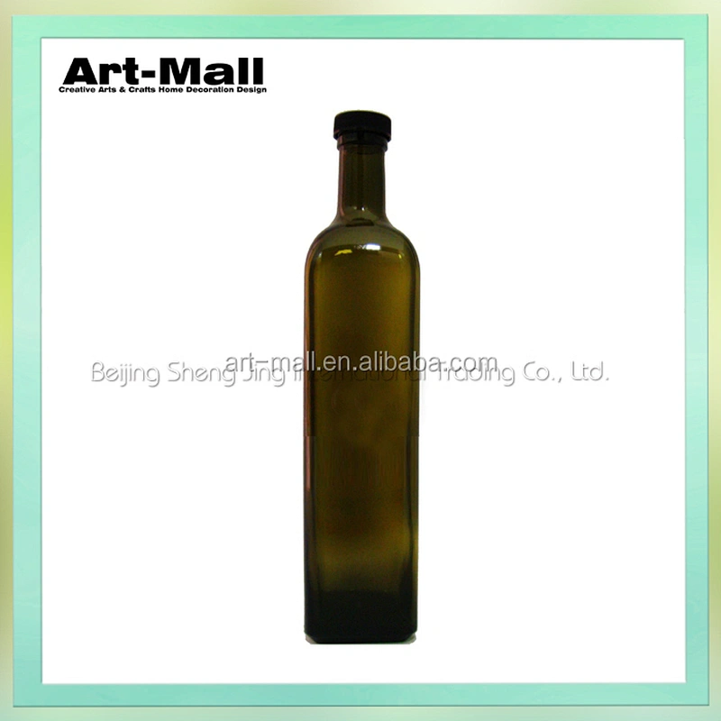 wholesale kitchen use glass dark green cooking vinegar oil bottle