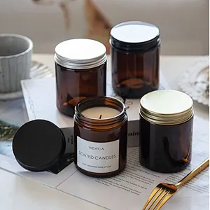 100ML 200ML 30oz 70oz Empty Aromatherapy bottle candle cup DIY  Amber color large mouth,glass, candle table, empty bottle
