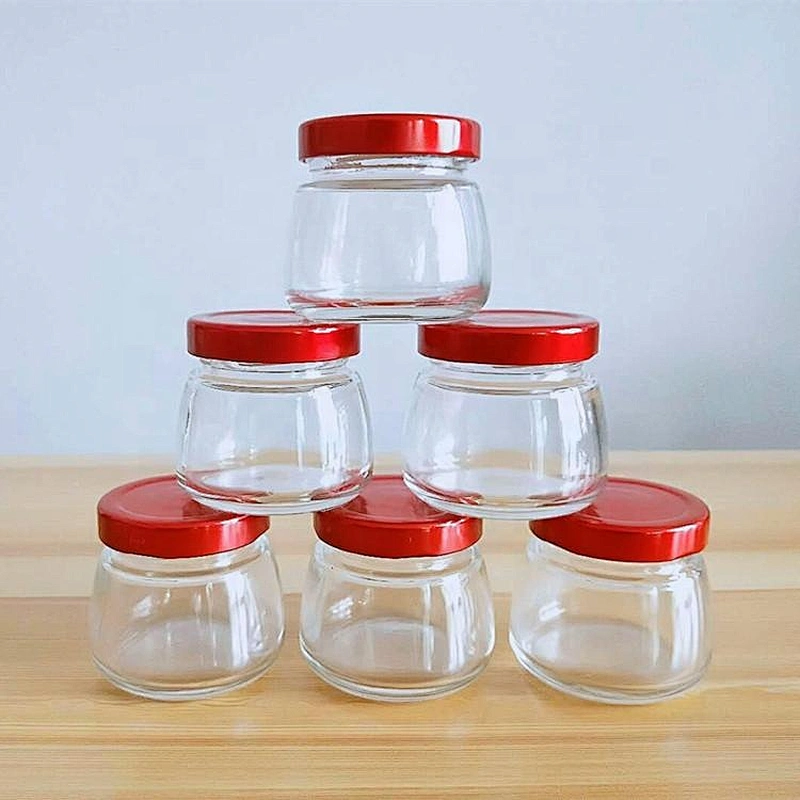 Promotion custom transparent 500ml food packaging glass jars