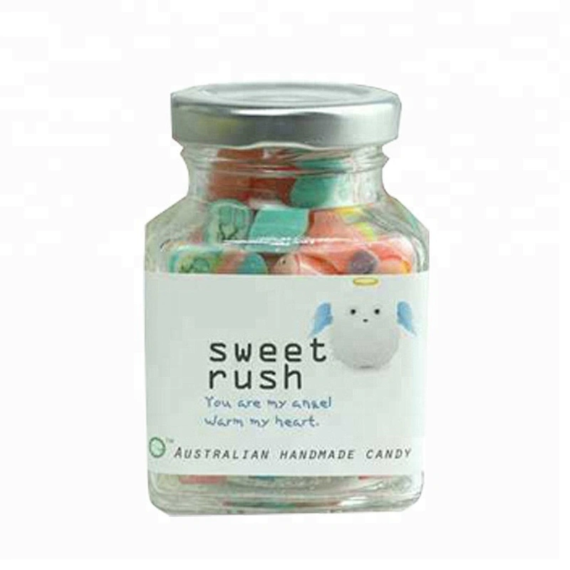 Durable clear unique honey canning glass jars without handle