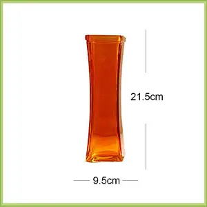 Excellent quality table crystal handblown colorful glass vase