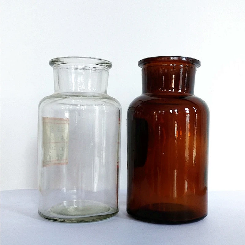 60ml125ml250ml500ml1000ml Glass reagent bottles water bottles with custom logo for Aromatherapy food candle flower