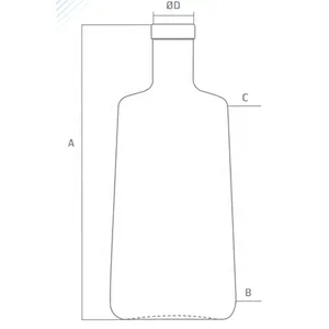 Wholesale Popular Promotions high quality and low price custom glass bottle