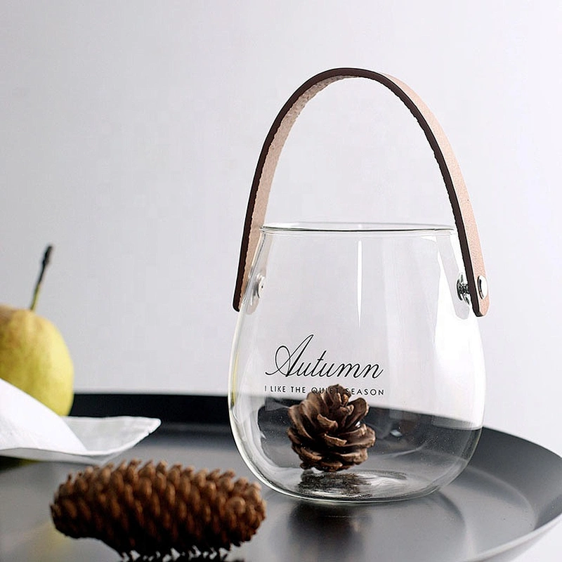 Excellent quality custom wholesale glass jar/borosilicate glass cup without spoon for dessert milk tea fruit salad