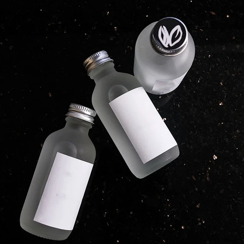 Factory Price 250 Ml 500 Ml clear frosted Ml Juice Round Shape Boston Glass 300 Ml Plastic Bottle For Juice With Aluminum Lids