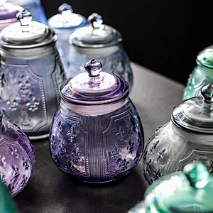 Hot sale customizable  borosilicate glass jar with good reputation