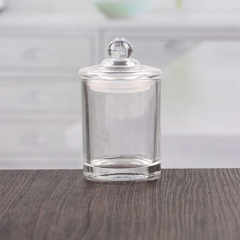 Chinese supplier customized black frosted glass candle jars