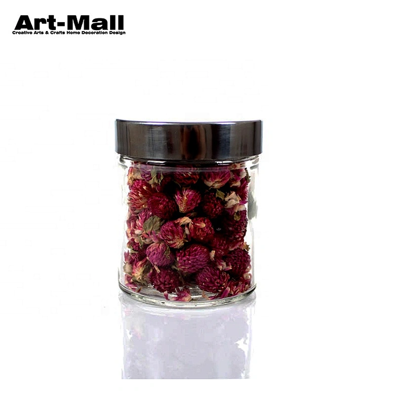 Promotional 500Ml 1000Ml 1300Ml 1800Ml Clear Round Glass Jar With Lid