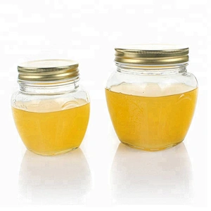 Wholesale clear honey storage bottle glass jars for beekeeping