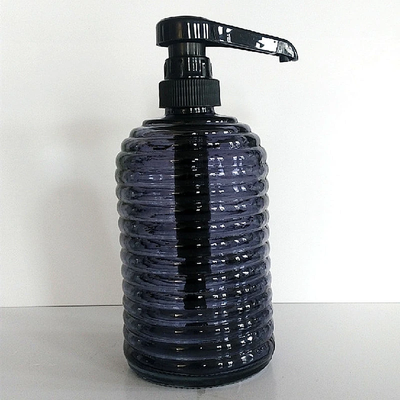 Empty Transparent 400ml high quality bathing set glass foam bottle pump bottle glass pump hand sanitizer bottle with pump