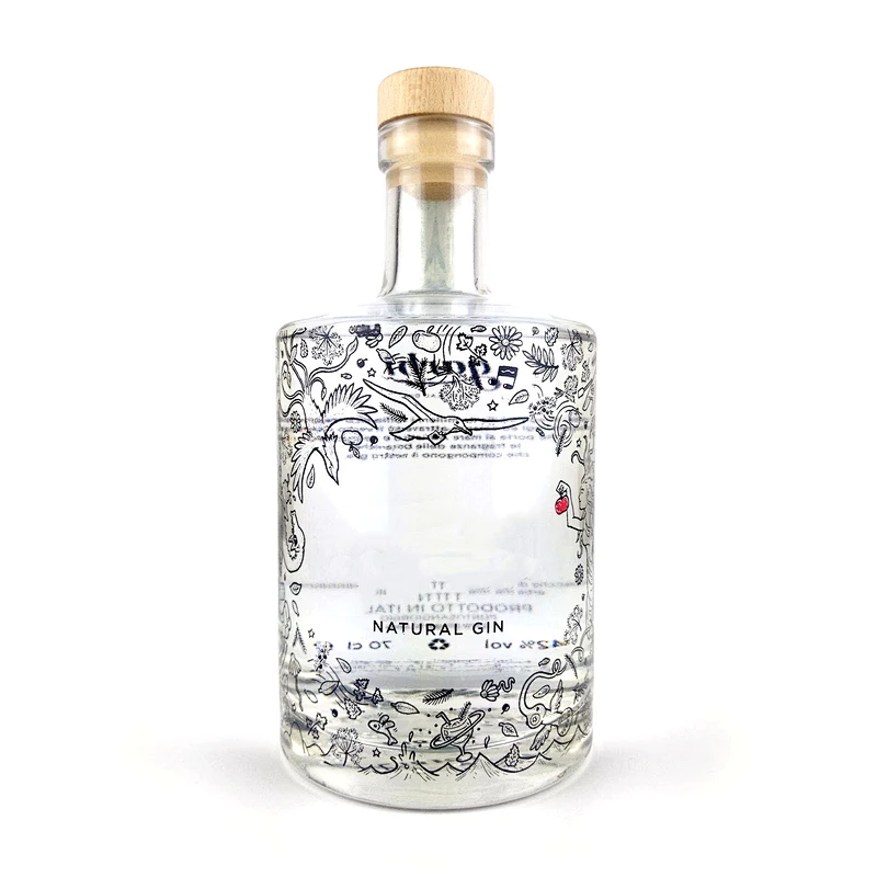 food grade wholesale glass bottle for alcohol vodka and whiskey with luxury screw twist off cap lid