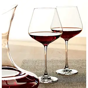 Wholesale Wine GLass and Champagne Glasses Lead Free Crystal Glass Burgundy Goblet