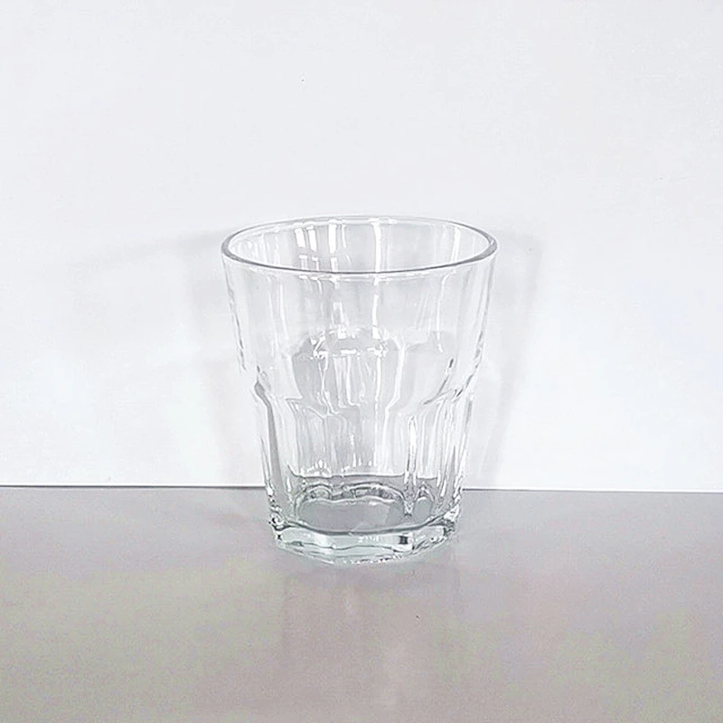 250mL Personalized logo round bottom whisky glass circle top Octagonal whisky glass cup beer cup