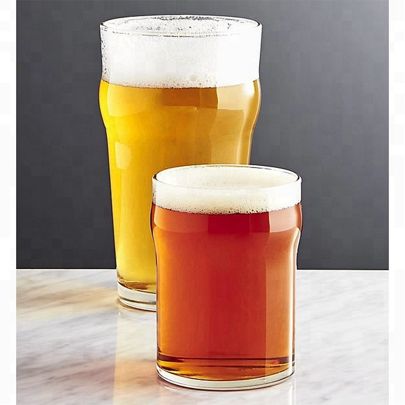 2022 New Design Wholesale Price 8*17cm Glass Beer Mug