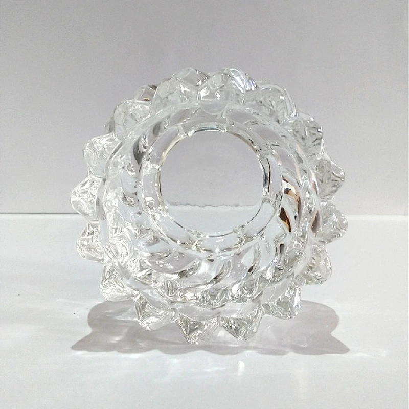 Hot sale Transparent Wholesale Glass Sugar Candy Bowl/Jar with Lid Small Candy Cookie Empty Spice jars