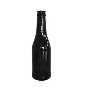 Empty Amber Clear Wholesale Glass Beer Bottles 10 oz 300ml Long Neck Beer Glass Bottle with Crown