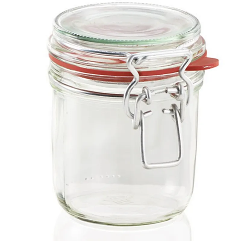 Food Grade Candle Large Capacity Food Sealing Glass Storage glass snap jar Glass jar