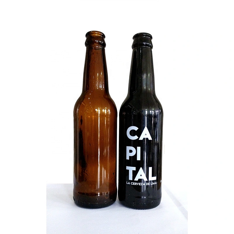 250ml 330ml 500ml Wholesale and retail manufacturers soda bottle beer bottle glass bottle with crown lid for soda beer