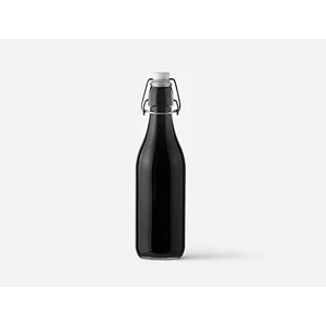 Wholesale custom new shape swing top glass milk bottles