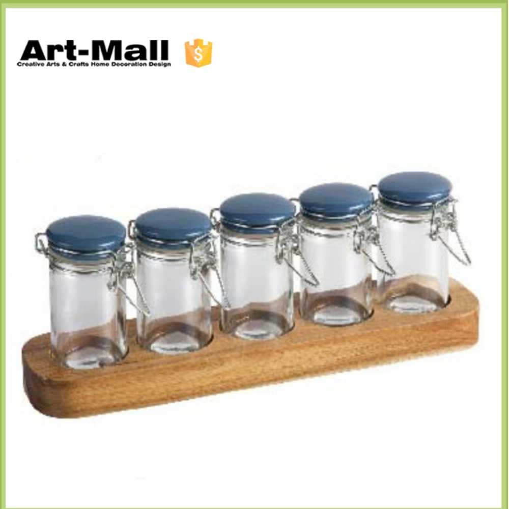 glass storage jar with clip lid