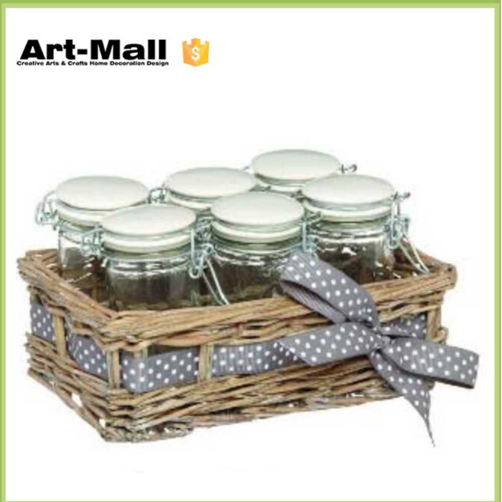 storage jar with glass lid