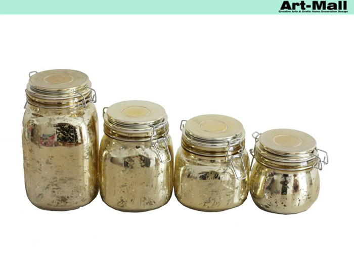 square spice glass jar